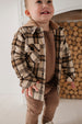 HOODED SHACKET - DESERT PLAID