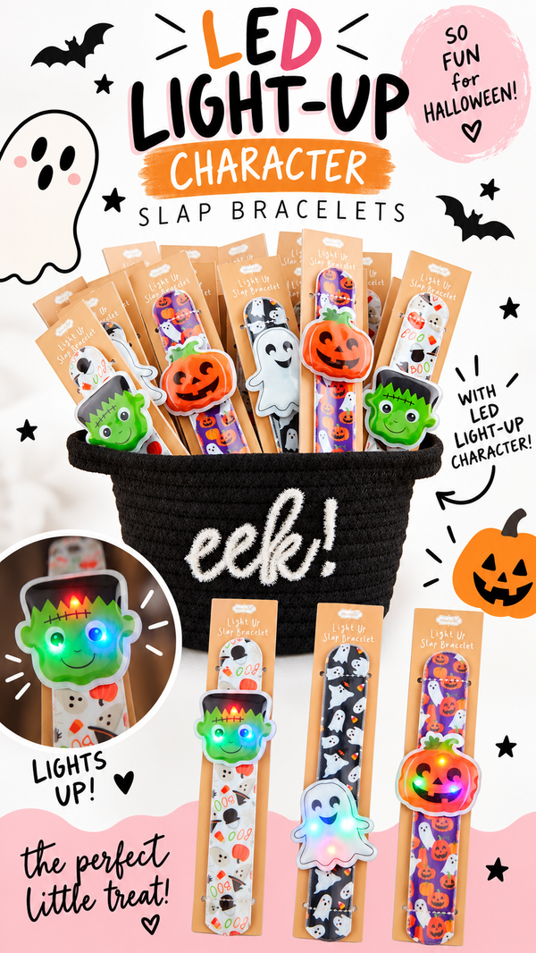 Halloween Light-Up Slap Bracelets