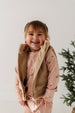 FUR VEST - BEIGE