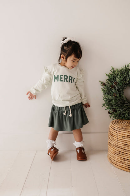 RUFFLE SWEATSHIRT