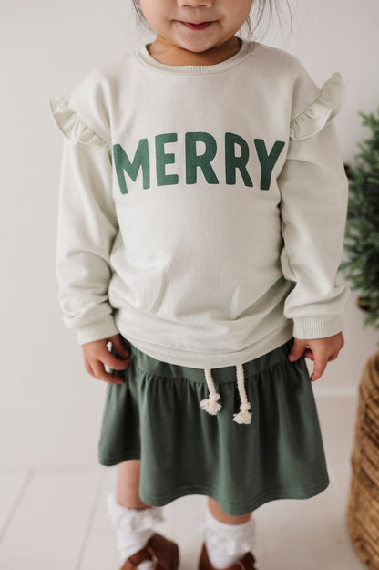 RUFFLE SWEATSHIRT