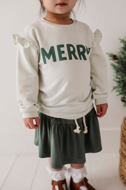 RUFFLE SWEATSHIRT