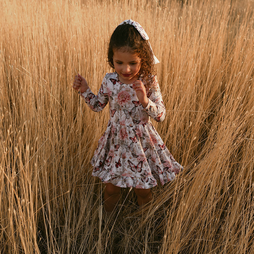 Ruffled Twirl Dress - Leanna