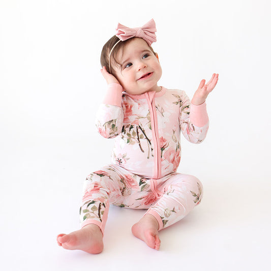 Convertible One Piece - Vintage pink rose