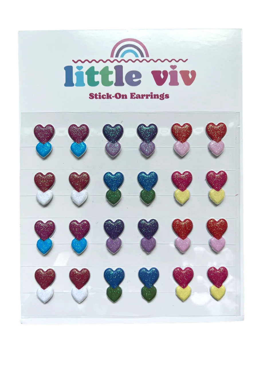 Glitter Double Hearts
