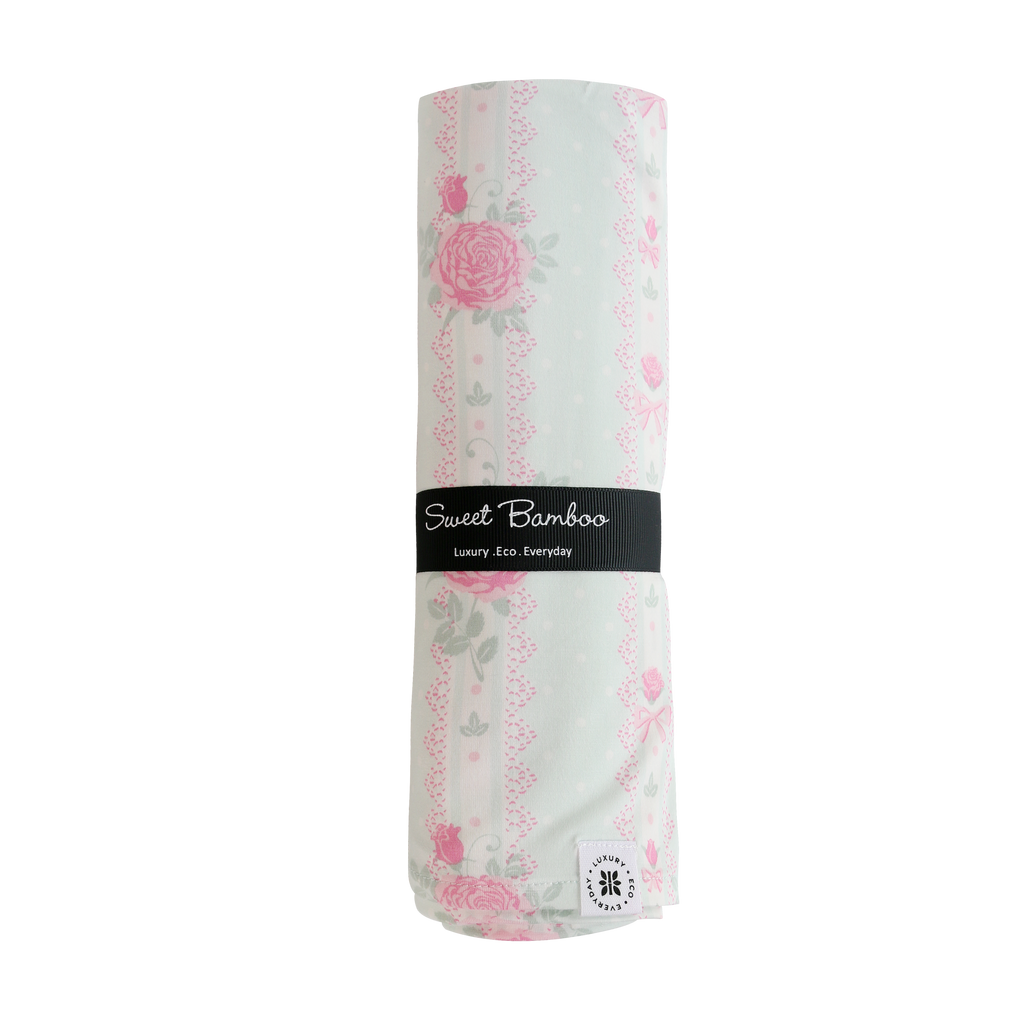 Swaddle Blanket - Roses and Lace