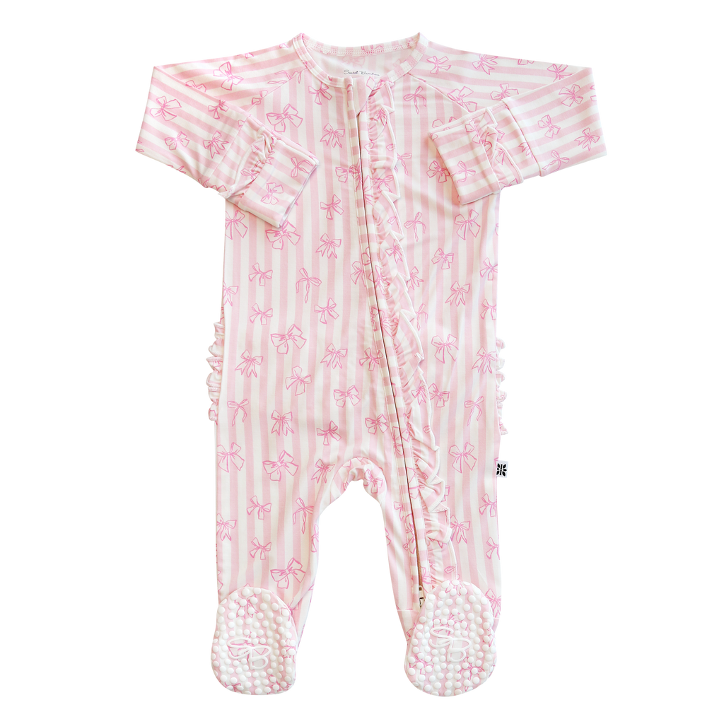 Ruffle Footie - Tie The Knot