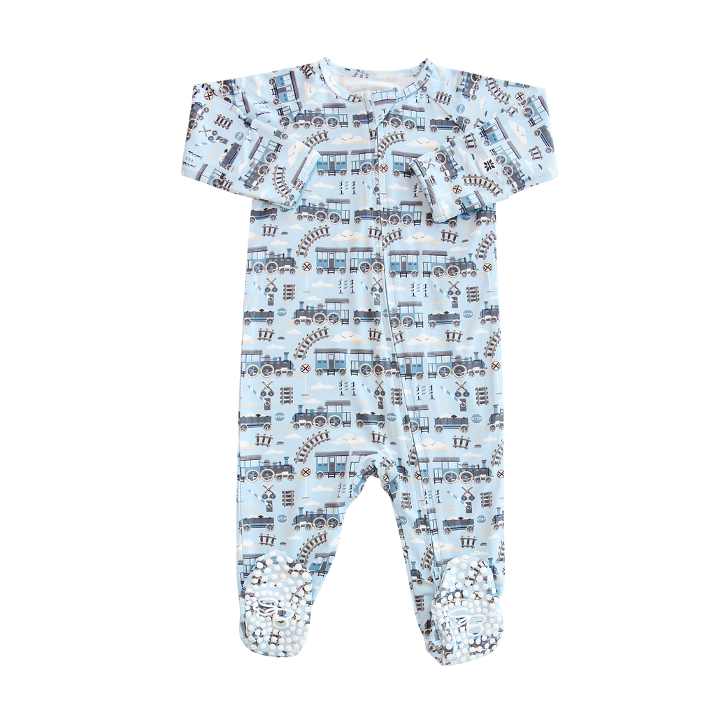 Zipper Footie - Choo Choo