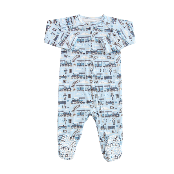 Zipper Footie - Choo Choo