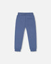 Fleece Sweatpants With Pockets Blue