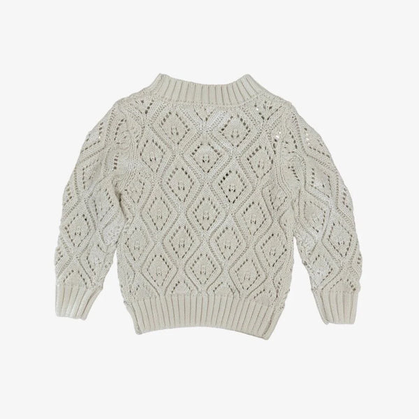 lauren sweater || crochet cream