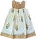 Mustard Stripe Yellow Floral Dress
