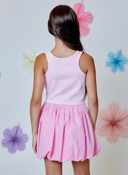 2-Tone Pink Bubble dress
