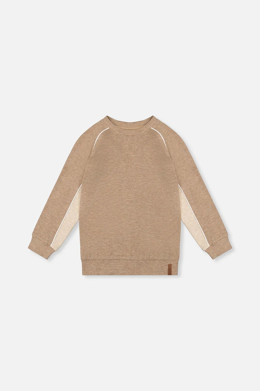 Brushed Jersey Top With Raglan Sleeves Taupe