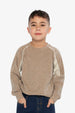 Brushed Jersey Top With Raglan Sleeves Taupe