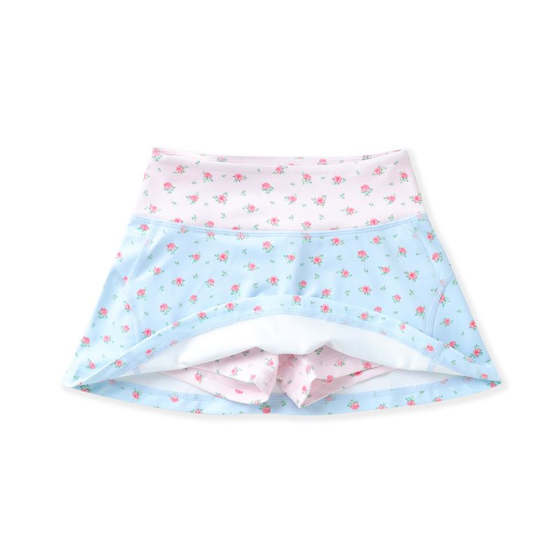 FANCY FLORAL TENNIS SKIRT