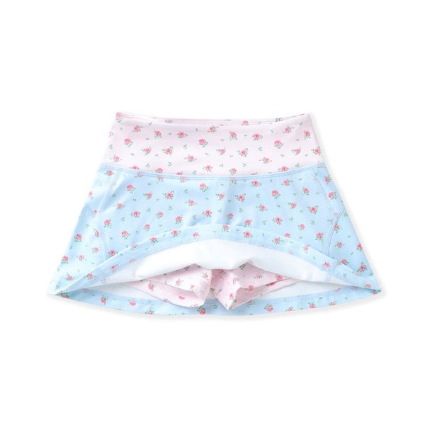 FANCY FLORAL TENNIS SKIRT