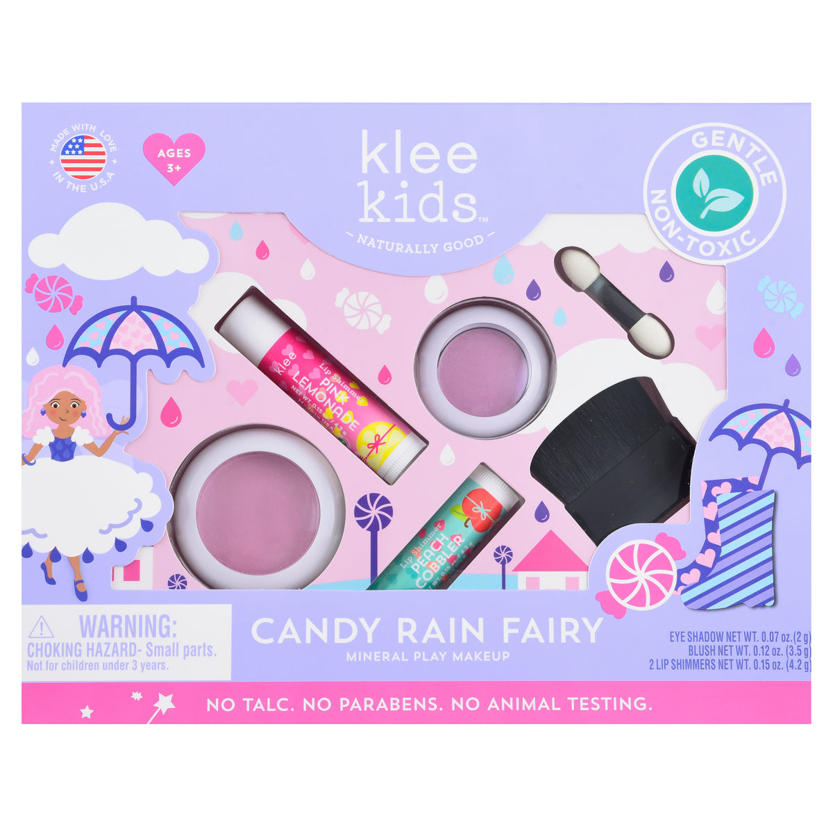 Klee Kids Natural Mineral Play Make-up kit - Candy Rain Fairy