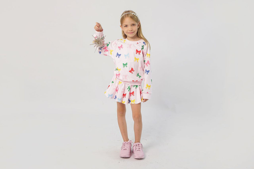 Bow Sweatshirt - Bow Print