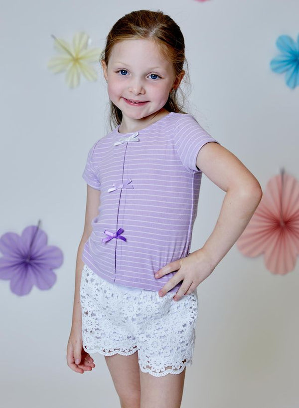 Eyelet shorts - White