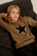 SWEATSHIRT WITH SEQUIN STAR PATTERN