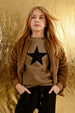 SWEATSHIRT WITH SEQUIN STAR PATTERN