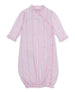 Watercolor Floral Stripes Gown - Pink