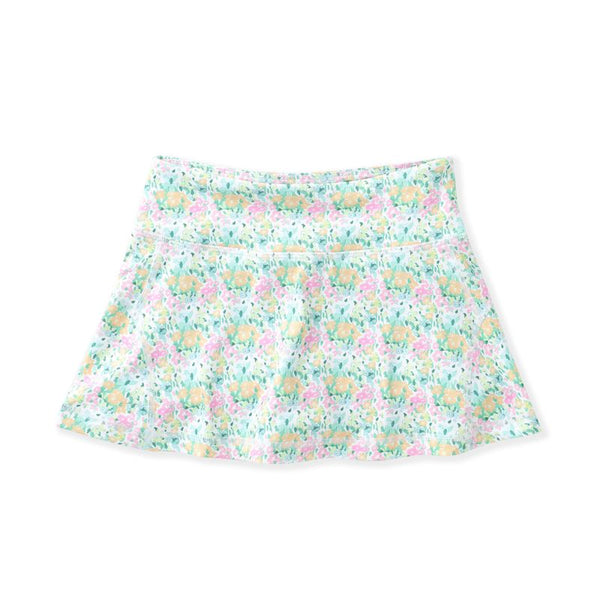 FANCY FLORAL TENNIS SKIRT