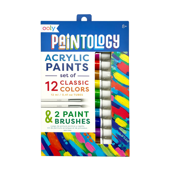 Paintology Acrylic Paint Set - Classic Colors - Set of 12