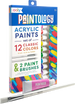 Paintology Acrylic Paint Set - Classic Colors - Set of 12