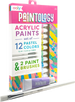 Paintology Acrylic Paints Set - Pastel Colors - Set of 12