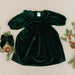 maxine dress || evergreen velvet