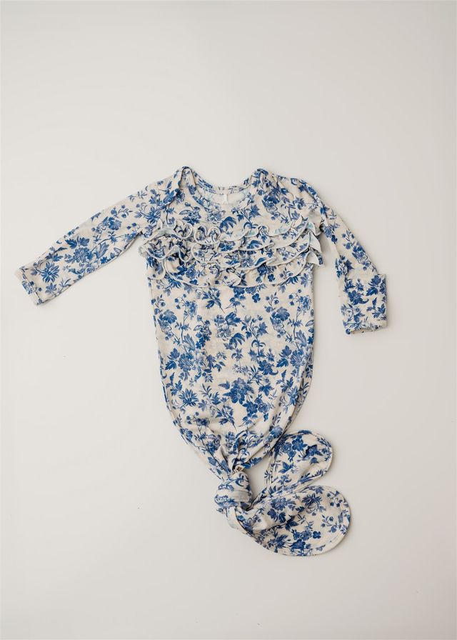 Blue Bell Bliss Knot Gown NB