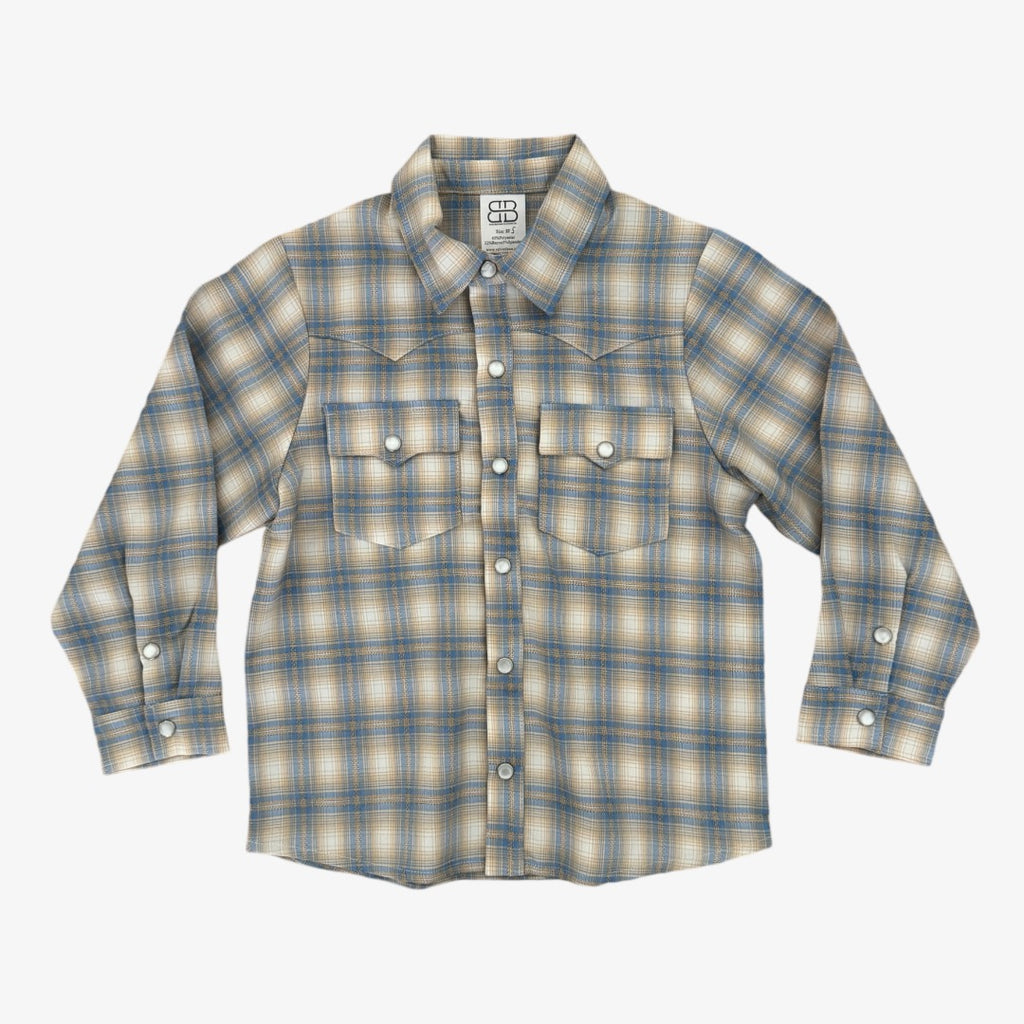 kasey button down || green plaid