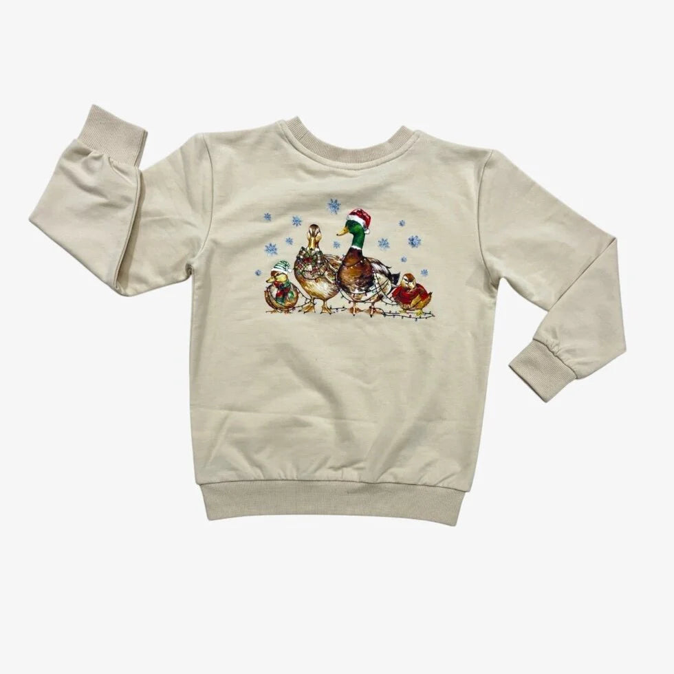 classic french terry pullover || merry mallards (child)