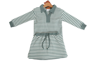 Isabelle Skort - Green Stripe
