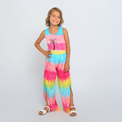 GEMMA PANT - RAINBOW TIE DYE