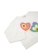 Heart Embroidered Crewneck Sweatshirt & Pants Set