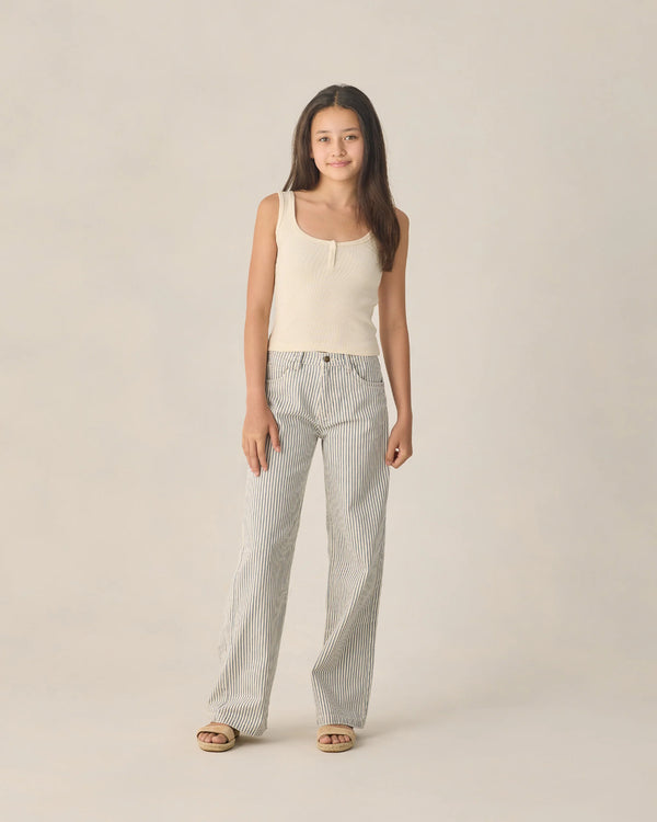 Teen Ribbed Tank Natural