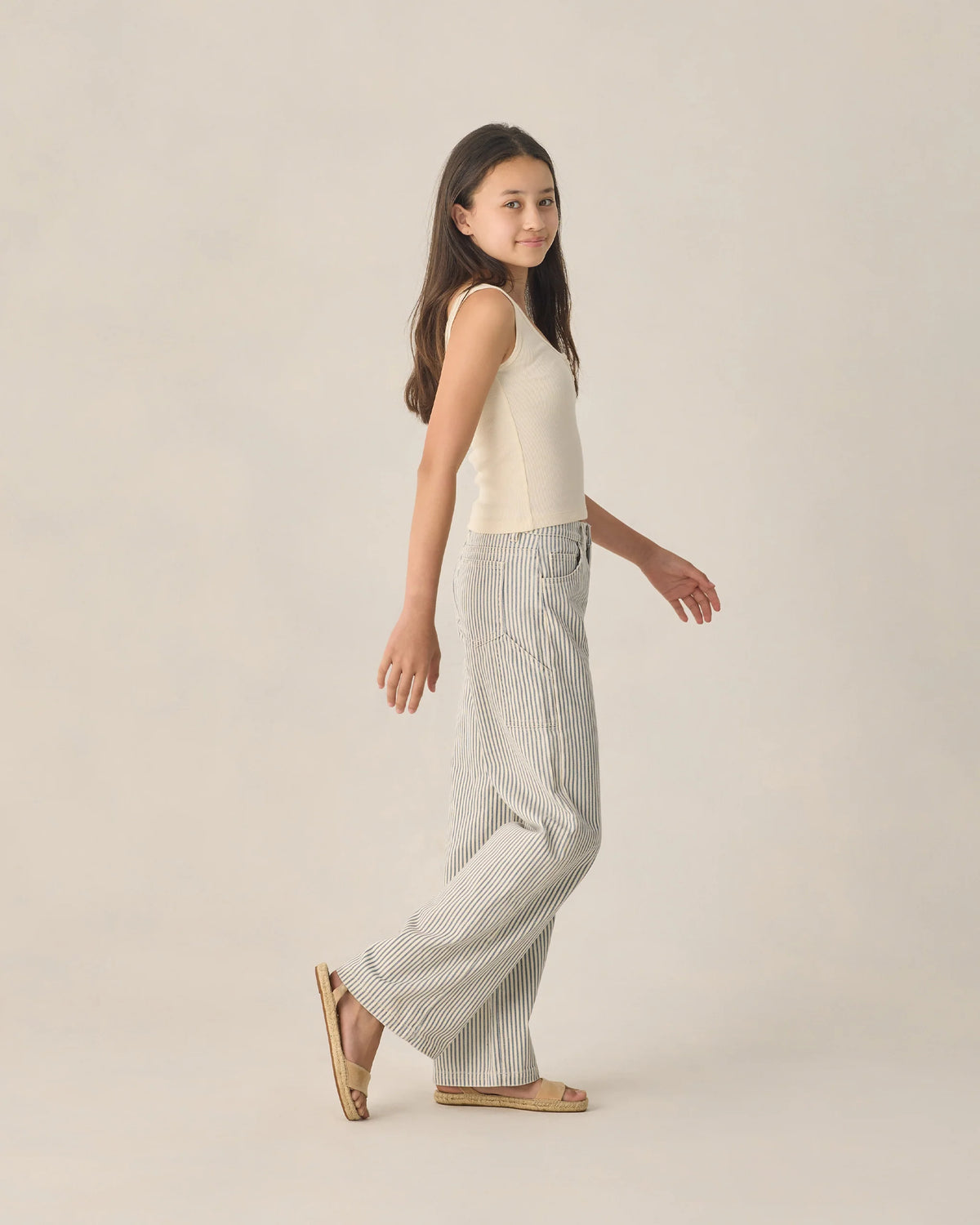 Teen Ribbed Tank Natural