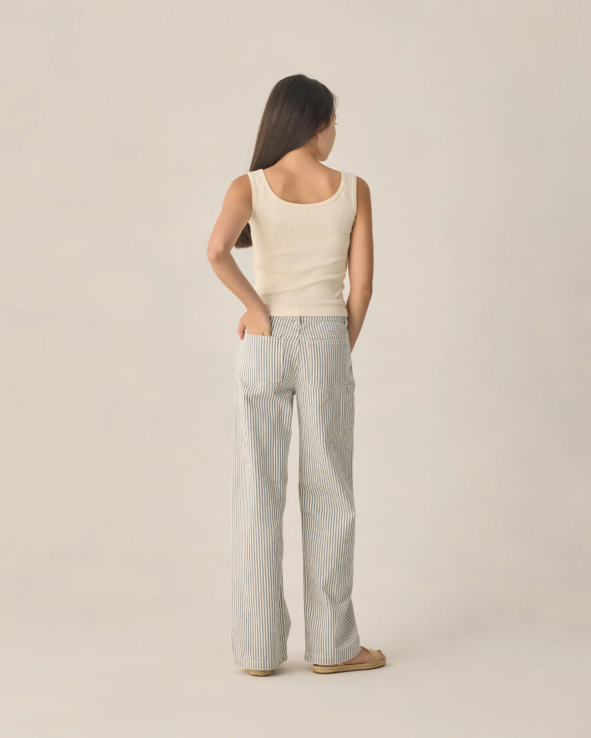 Teen Ribbed Tank Natural