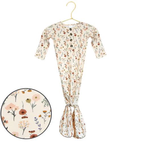 Rachel Knotted Gown - Newborn-3 Month