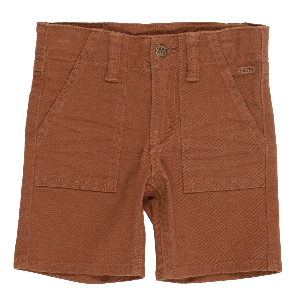 Brown Boys' Bermuda Shorts