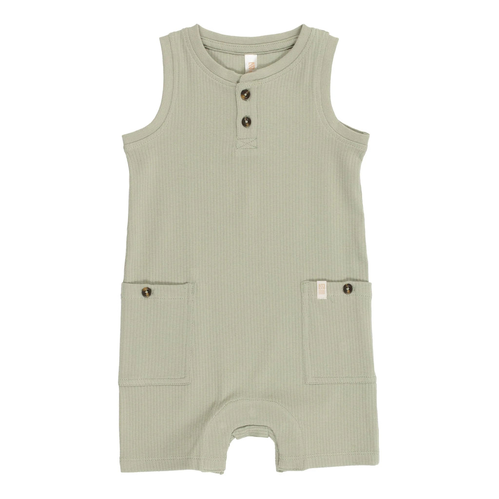 Green Baby Boy Romper