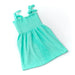 Mint Terry Girls Smocked Tank Dress