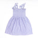 Purple Terry Girls Smocked Tank Dress