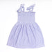 Purple Terry Girls Smocked Tank Dress