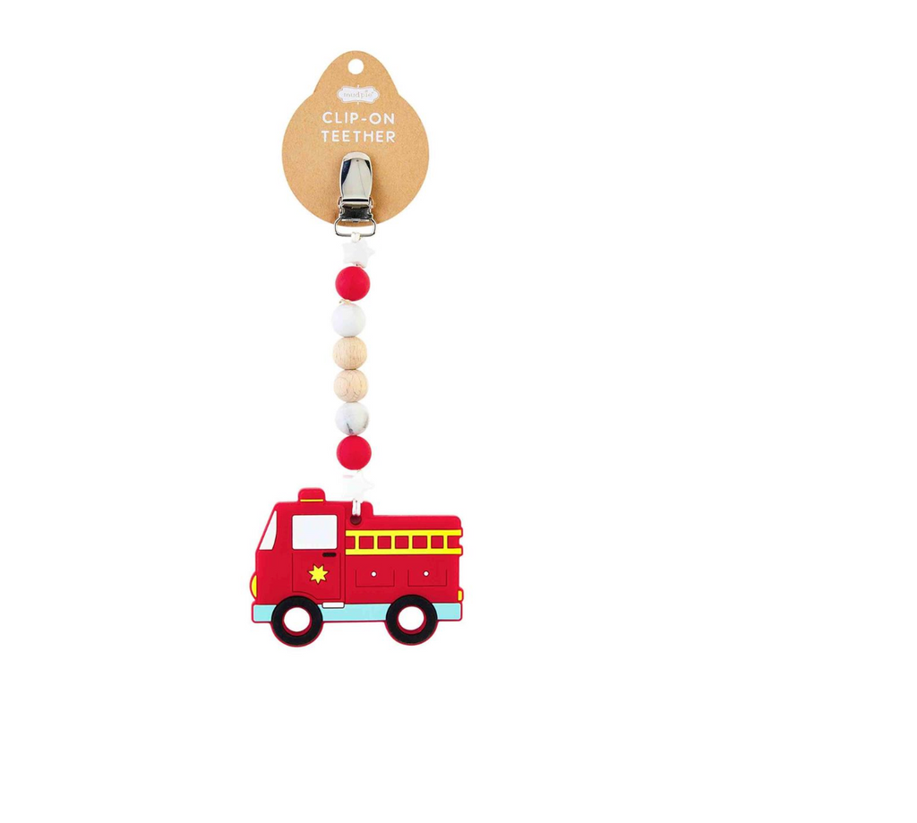 FIRE TRUCK CLIP-ON TEETHER