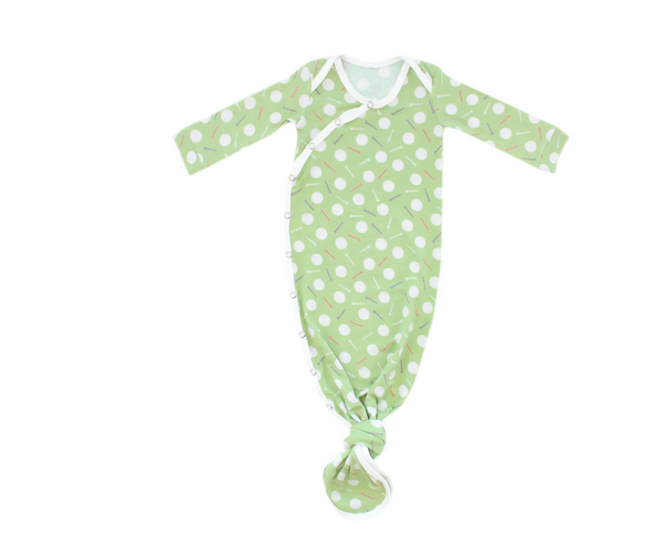 Bogey Newborn Knotted Gown