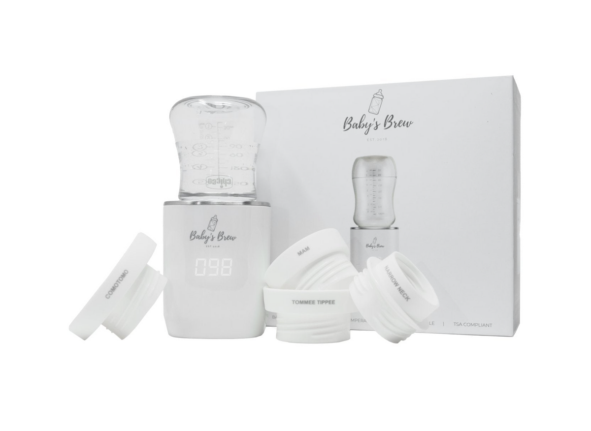 Baby's Brew Portable Bottle Warmer Adapter Set (Warmer + Four Adapters)